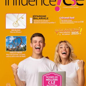 Abonnement Magazine Influence!CSE<br><strong style="color:#ff5c5c;">+ Votre cadeau : Carte cadeau de 50 €.</strong>