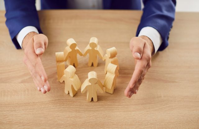 Close,Up,Shot,Of,A,Male,Employer,Protects,The,Human