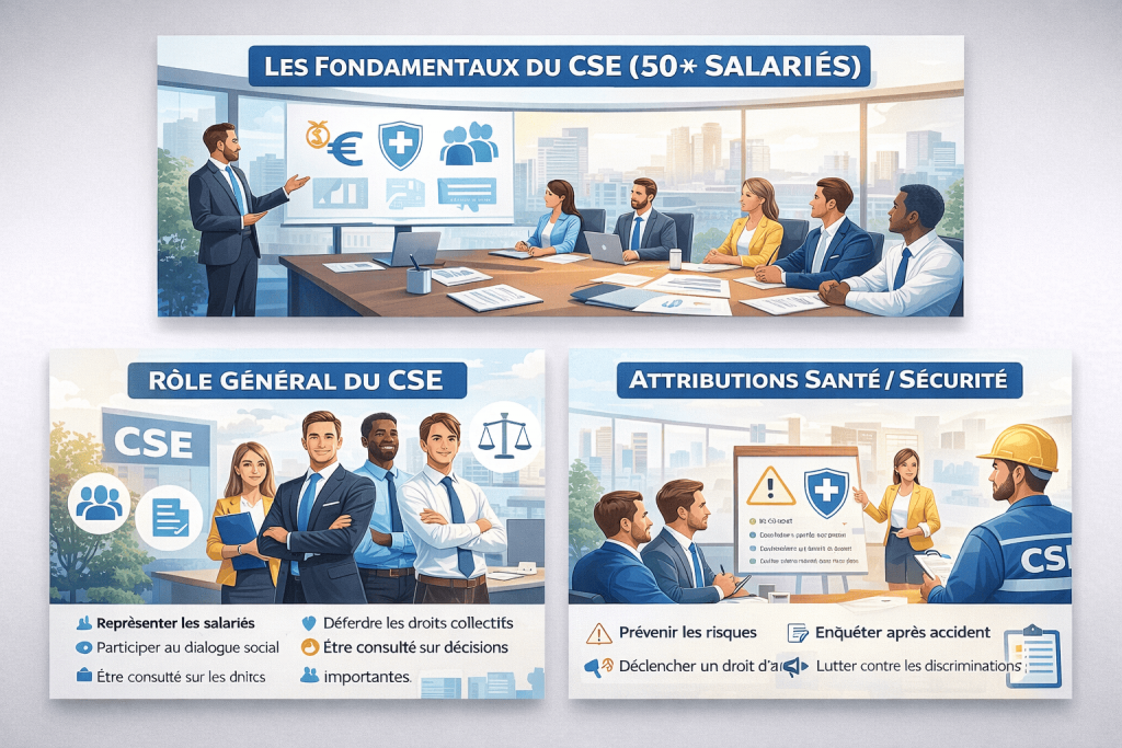 Les fondamentaux du CSE dans les entreprises de 50 salariés et plus