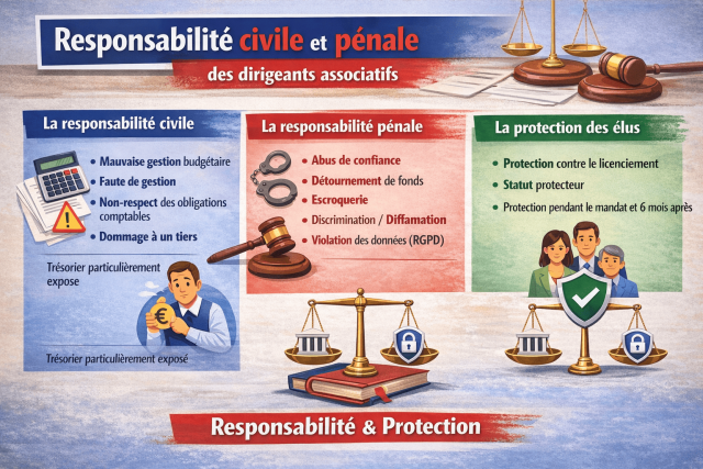 Responsabilité civile et pénale des dirigeants associatifs