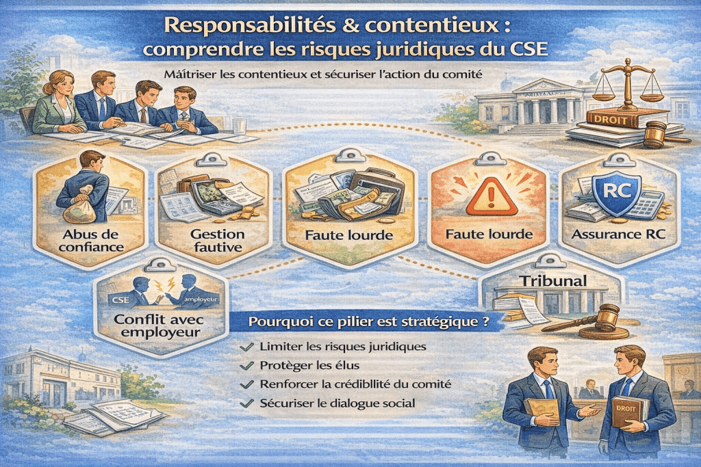 Responsabilités & contentieux : comprendre les risques juridiques du CSE