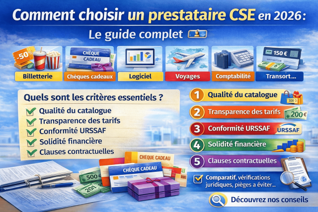 Comment choisir un prestataire CSE : le guide complet 2026